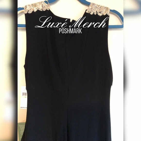 SLNY Black and Gold Evening Gown - Picture 4 of 5